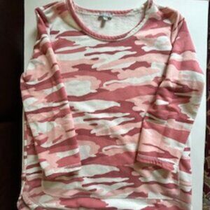 Talbots Camo French Terry Pullover - Misses Small